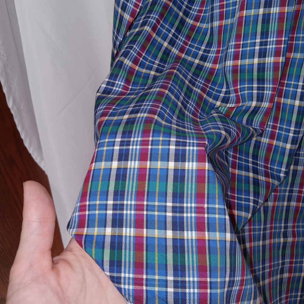 Ralph Lauren Shirt Mens 2XLT Blue Plaid Classic Fit Button Down Cotton Preppy - Picture 10 of 15